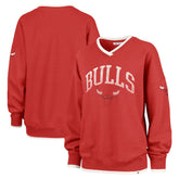 Chicago Bulls '47 Women's Rise Wax Pack Daze '80s Oversize Pullover Sweatshirt - Red cheap