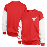 Chicago Bulls '47 Women's Rise Andie Oversized Pullover Sweatshirt - Red sale
