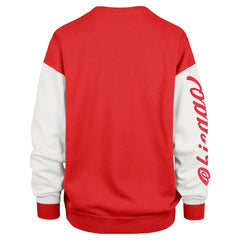 Chicago Bulls '47 Women's Rise Andie Oversized Pullover Sweatshirt - Red sale