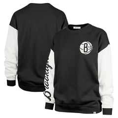 Brooklyn Nets '47 Women's Rise Andie Oversized Pullover Sweatshirt - Black online