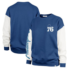 Philadelphia 76ers '47 Women's Rise Andie Oversized Pullover Sweatshirt - Royal outlet