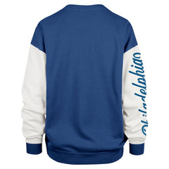 Philadelphia 76ers '47 Women's Rise Andie Oversized Pullover Sweatshirt - Royal outlet