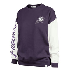 Phoenix Suns '47 Women's Rise Andie Pullover Sweatshirt - Oversized Pullover Sweatshirt Purple sale