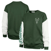 Milwaukee Bucks '47 Women's Rise Andie Oversized Pullover Sweatshirt - Hunter Green discount