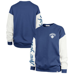 New York Knicks '47 Women's Rise Andie Oversized Pullover Sweatshirt - Blue for sale