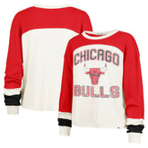 Chicago Bulls '47 Women's Curve Raglan Long Sleeve T-Shirt sale - Cream online