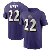 Derrick Henry Baltimore Ravens Player Name & Number T-Shirt - Purple sale