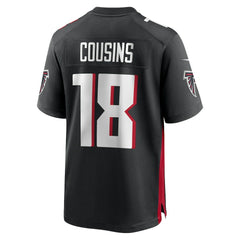 Kirk Cousins Atlanta Falcons Youth Game Jersey - Black outlet