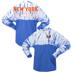 New York Islanders Spirit Jersey Unisex Crystal Half Dye Long Sleeve T-Shirt - Royal T-shirts