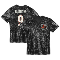 Joe Burrow Cincinnati Bengals Women's Player Name & Number V-Neck Fashion Jersey - Black on sale