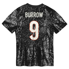 Joe Burrow Cincinnati Bengals Women's Player Name & Number V-Neck Fashion Jersey - Black on sale