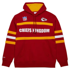 Kansas City Chiefs Vintage Logo Head Coach Fleece Pullover Hoodie - Red cheap