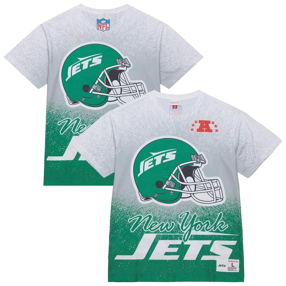 New York Jets Team Burst Vintage Logo T-Shirt - White sale