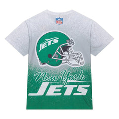 New York Jets Team Burst Vintage Logo T-Shirt - White sale
