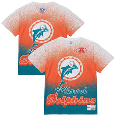 Miami Dolphins Team Burst Vintage Logo T-Shirt - White on sale