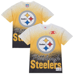 Pittsburgh Steelers Team Burst Vintage Logo T-Shirt - White discount