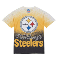 Pittsburgh Steelers Team Burst Vintage Logo T-Shirt - White discount