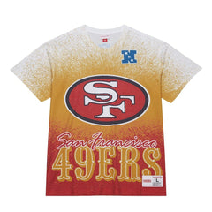 San Francisco 49ers Team Burst Vintage Logo T-Shirt - White on sale