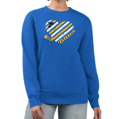 St. Louis Blues G-III 4Her by Carl Banks Women's Heart Graphic Pullover Sweatshirt - Blue Sweatshirts