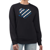 Colorado Avalanche G-III 4Her by Carl Banks Women's Heart Graphic Pullover Sweatshirt - Black Sweatshirts
