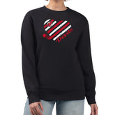 New Jersey Devils G-III 4Her by Carl Banks Women's Heart Graphic Pullover Sweatshirt - Black Sweatshirts