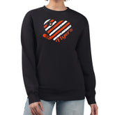 Philadelphia Flyers G-III 4Her by Carl Banks Women's Heart Graphic Pullover Sweatshirt - Black Sweatshirts