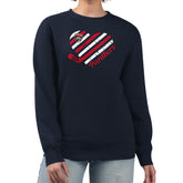 Florida Panthers G-III 4Her by Carl Banks Women's Heart Graphic Pullover Sweatshirt - Navy Sweatshirts