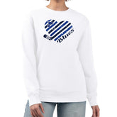 St. Louis Blues G-III 4Her by Carl Banks Women's Heart Graphic Pullover Sweatshirt - White Sweatshirts