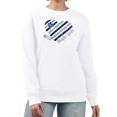 Toronto Maple Leafs G-III 4Her by Carl Banks Women's Heart Graphic Pullover Sweatshirt - White Sweatshirts