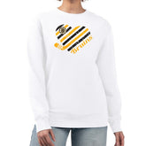 Boston Bruins G-III 4Her by Carl Banks Women's Heart Graphic Pullover Sweatshirt - White Sweatshirts
