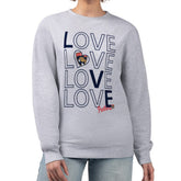 Florida Panthers G-III 4Her by Carl Banks Women's Lots Of Love Team Logo Graphic Pullover Sweatshirt - Heather Gray Sweatshirts
