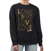 Vegas Golden Knights G-III 4Her by Carl Banks Women's Lots Of Love Team Logo Graphic Pullover Sweatshirt - Black Sweatshirts