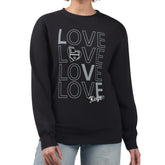 Los Angeles Kings G-III 4Her by Carl Banks Women's Lots Of Love Team Logo Graphic Pullover Sweatshirt - Black Sweatshirts