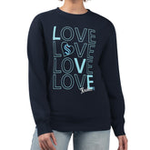 Seattle Kraken G-III 4Her by Carl Banks Women's Lots Of Love Team Logo Graphic Pullover Sweatshirt - Deep Sea Blue Sweatshirts