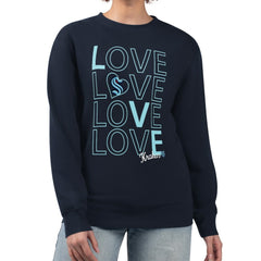 Seattle Kraken G-III 4Her by Carl Banks Women's Lots Of Love Team Logo Graphic Pullover Sweatshirt - Deep Sea Blue Sweatshirts