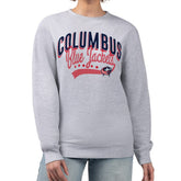 Columbus Blue Jackets G-III 4Her by Carl Banks Women's Filigree Team Graphic Fleece Pullover Sweatshirt - Heather Gray Sweatshirts