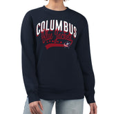 Columbus Blue Jackets G-III 4Her by Carl Banks Women's Filigree Team Graphic Fleece Pullover Sweatshirt - Navy Sweatshirts