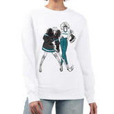 San Jose Sharks G-III 4Her by Carl Banks Women's Hockey Girls Team Graphic Fleece Pullover Sweatshirt - White Sweatshirts