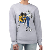 Buffalo Sabres G-III 4Her by Carl Banks Women's Hockey Girls Team Graphic Fleece Pullover Sweatshirt - Heather Gray Sweatshirts