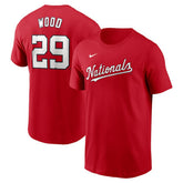 James Wood Washington Nationals Fuse Name & Number T-Shirt Red