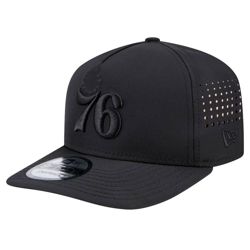 Philadelphia 76ers Vented 9FIFTY A-Frame Snapback Hat - Black shop