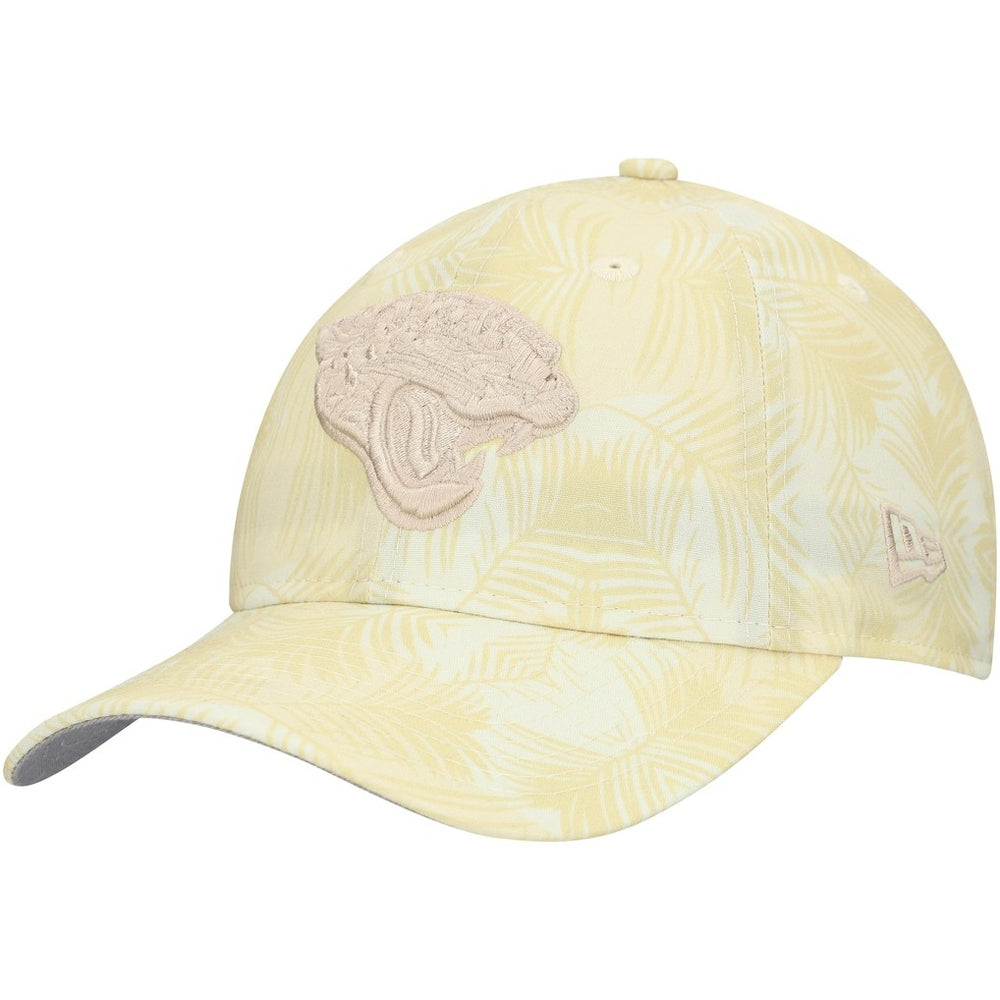Jacksonville Jaguars New Era Women's Frond 9TWENTY Adjustable Hat - Cream outlet