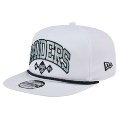Las Vegas Raiders New Era Diamond Golfer Snapback Hat - White on sale