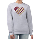 Cleveland Cavaliers G-III 4Her by Carl Banks Women's Heart Graphic Fleece Pullover Sweatshirt sale - Heather Gray cheap