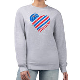 Oklahoma City Thunder G-III 4Her by Carl Banks Women's Heart Graphic Fleece Pullover Sweatshirt - Heather Gray shop