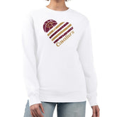 Cleveland Cavaliers G-III 4Her by Carl Banks Women's Heart Graphic Fleece Pullover Sweatshirt sale - White shop