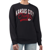 Kansas City Chiefs G-III 4Her by Carl Banks Women's Filigree Logo Graphic Fleece Pullover Sweatshirt - Black online