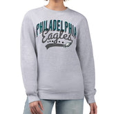Philadelphia Eagles G-III 4Her by Carl Banks Women's Filigree Logo Graphic Fleece Pullover Sweatshirt - Heather Gray on sale