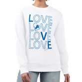 Detroit Lions G-III 4Her by Carl Banks Women's Lots of Love Graphic Fleece Pullover Sweatshirt - White discount
