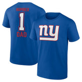 New York Giants Father's Day #1 Dad T-Shirt - Royal sale